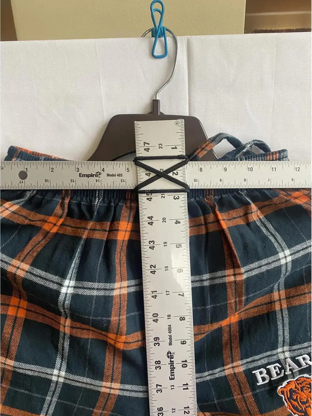 Chicago Bears Plaid Flannel Lounge Pants Small